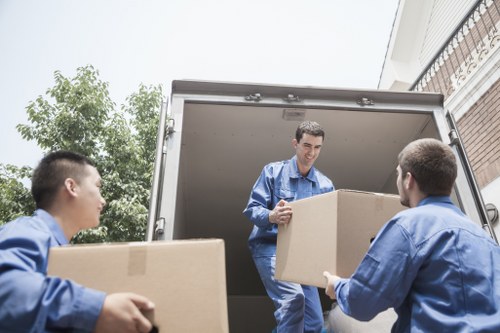 Preparation and packing items for storage in Chelsea before move-in