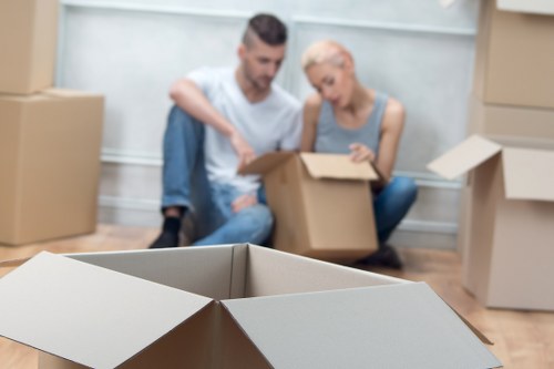 Checklist and packing materials for a Chelsea home move