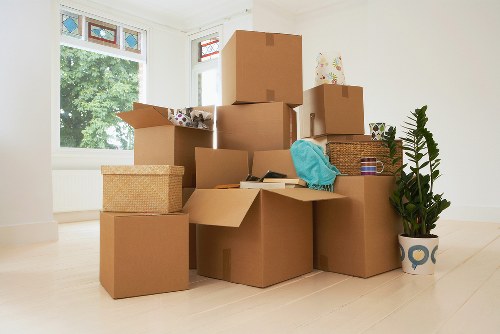 Preparing boxes and belongings for a same-day removals booking in Chelsea
