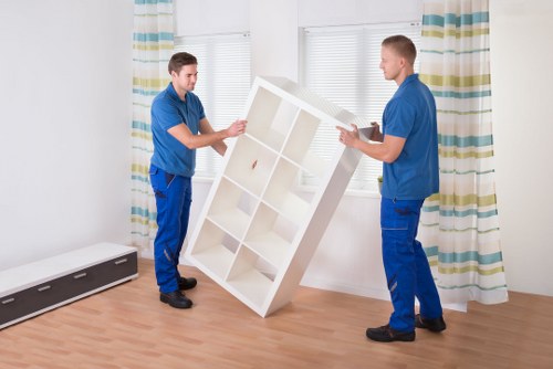 Careful handling of office equipment during a Chelsea relocation
